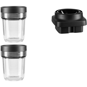 Väikesed kannud koos terade komplektiga KitchenAid K400 blenderile (2 × 200 ml)