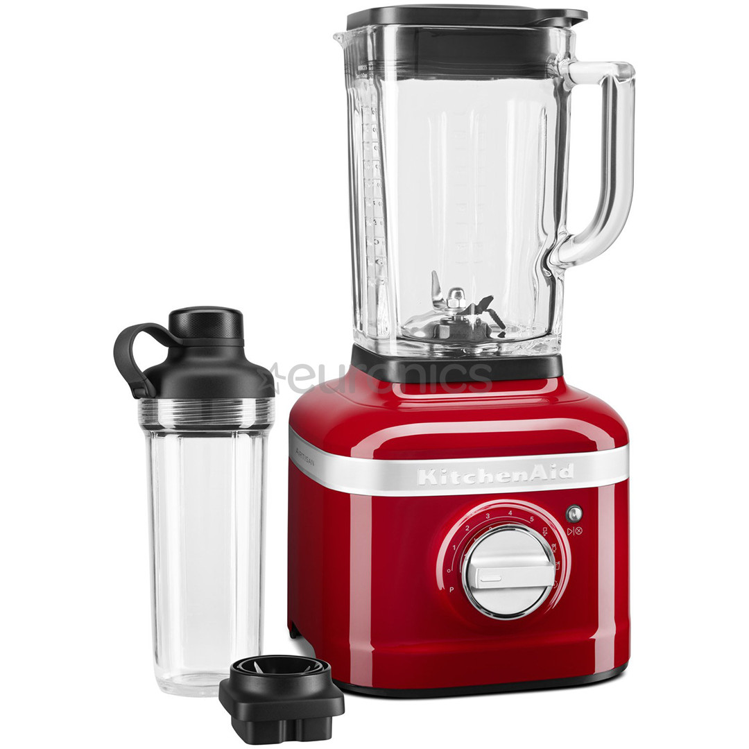 KitchenAid Artisan K400, 1200 W, 1.4 L, red - Blender + personal jar