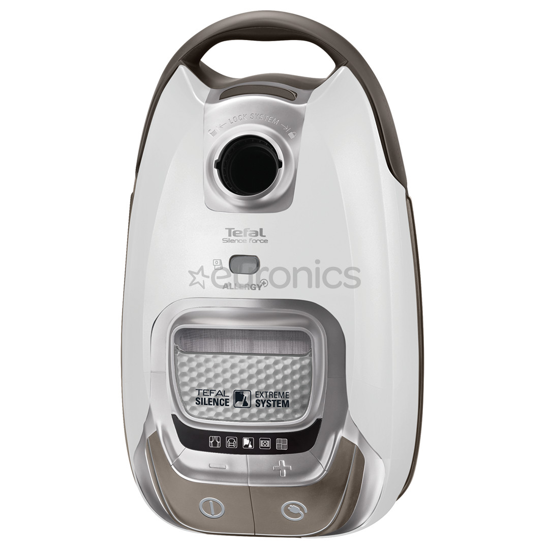 Tefal Silence Force Allergy+, 400 Вт, белый/серый - Пылесос