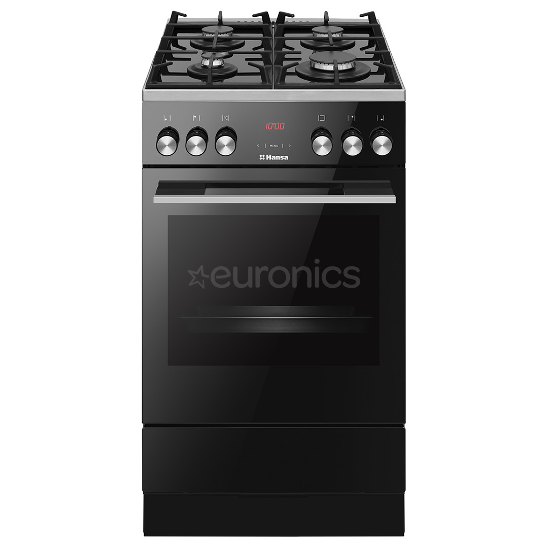 Hansa, 10 programs, 62 L, inox - Freestanding Gas Cooker with Electric Oven