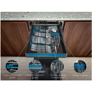 Electrolux, 10 place settings - Built-in Dishwasher