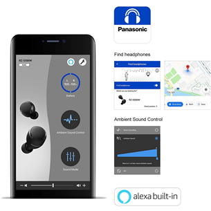 Panasonic RZ-S500WE-K, черный - Полностью беспроводные наушники