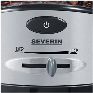 Severin, 100 W, black/inox - Coffee grinder