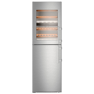 Liebherr, ice maker, 48 bottles, height 185 cm, inox - Wine cooler with freezer