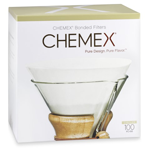 Сложенные кофейные фильтры Chemex