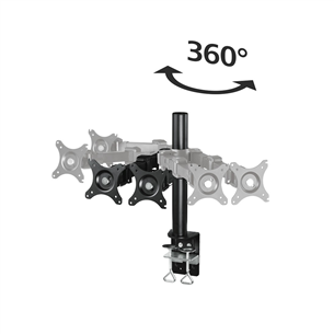 Monitor desk mount Hama Dual (10-26")