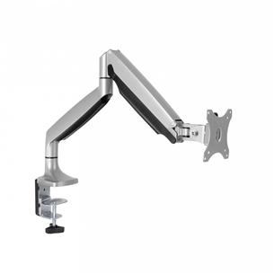 Essentials Premium Single Gaslift, 13''-32'', 9 kg, 1 monitor, silver - Monitor Desk Mount