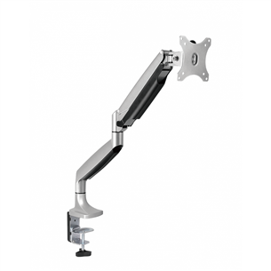 Essentials Premium Single Gaslift, 13''-32'', 9 kg, 1 monitor, silver - Monitor Desk Mount