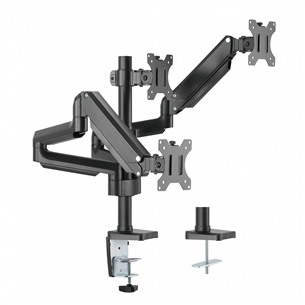 Monitor desk mount Essentials Triple Gaslift (13-27'')