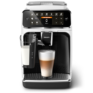 Philips LatteGo 4300 Series, must/valge - Espressomasin