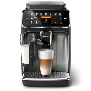 Philips LatteGo 4300, черный/серый - Кофемашина