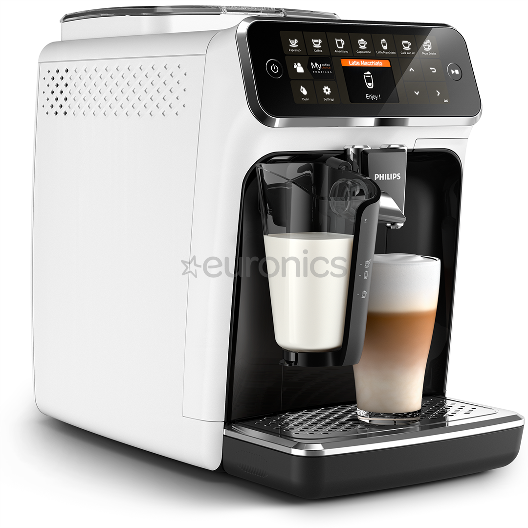Philips LatteGo 4300 Series, must/valge - Espressomasin