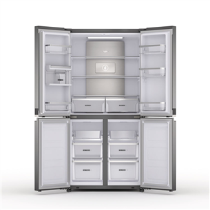 Whirlpool, 591 L, height 188 cm, inox - SBS Refrigerator