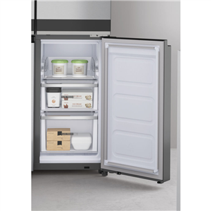 Whirlpool, 591 L, height 188 cm, inox - SBS Refrigerator