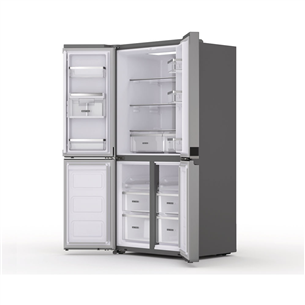 Whirlpool, 591 L, height 188 cm, inox - SBS Refrigerator