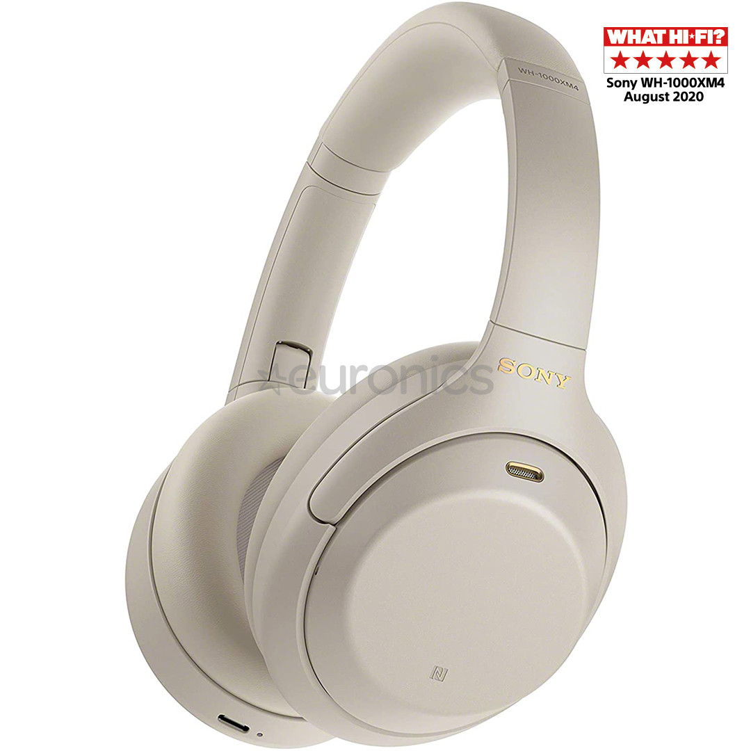 Sony WH-1000XM4, beež - Juhtmevabad üle kõrva kõrvaklapid