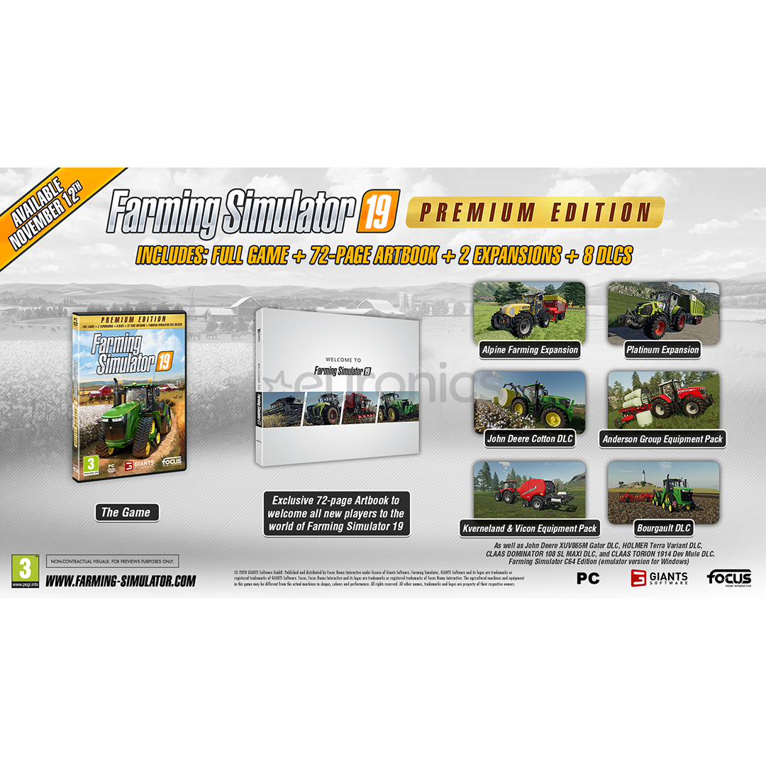 Компьютерная игра Farming Simulator 19 Premium Edition