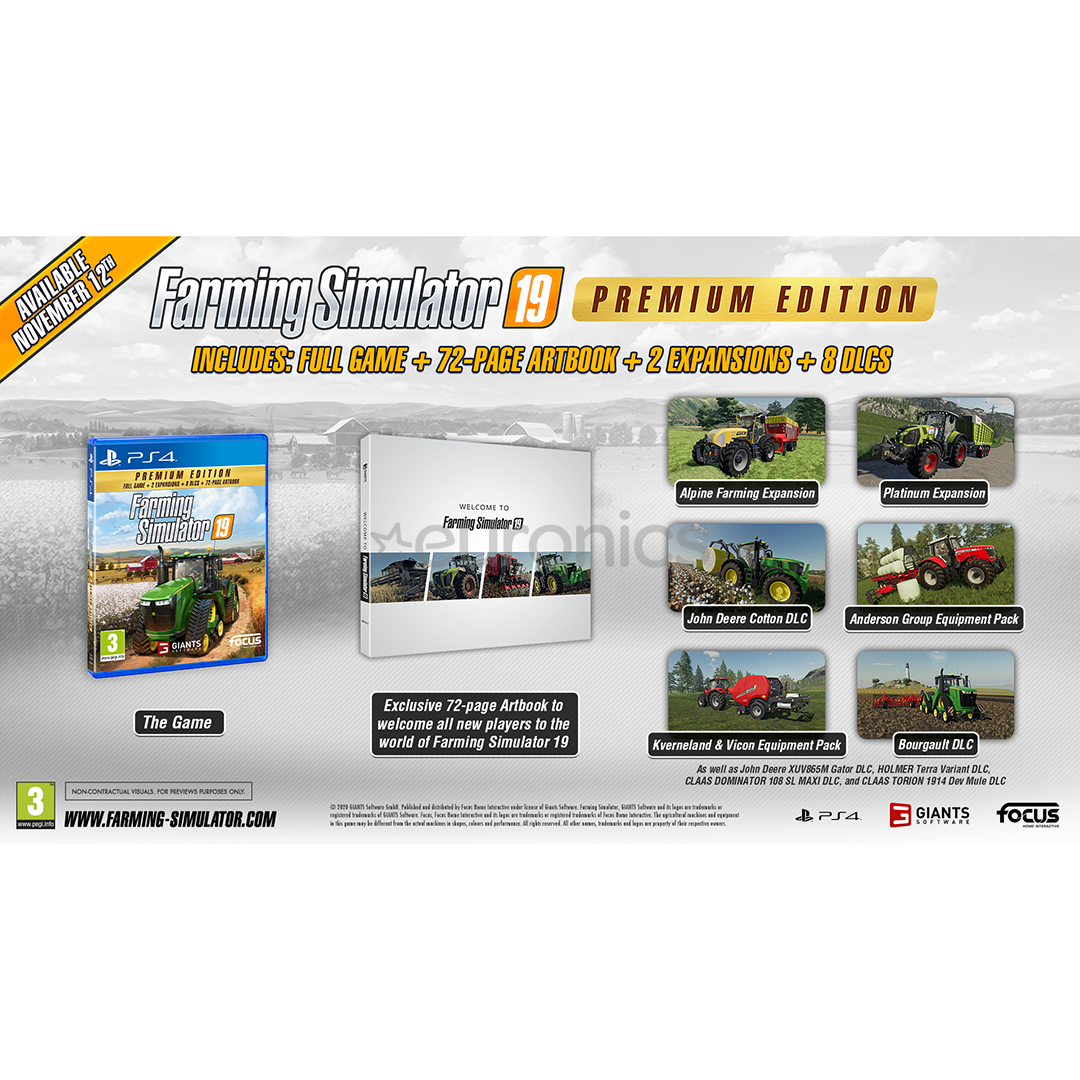 PS4 mäng Farming Simulator 19 Premium Edition