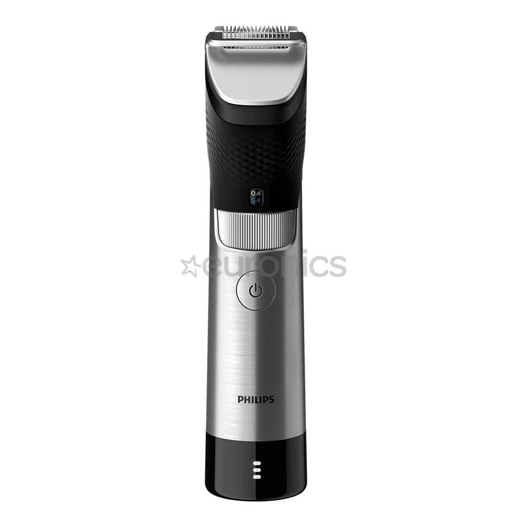 Philips 9000 Prestige, черный/серебристый - Триммер для бороды