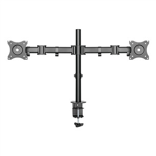 Deltaco Dual, 13''-27'', 8 kg, 2 monitori, must - Monitori lauakinnitus