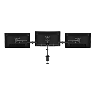 Deltaco Triple, 13''-27'', 8 kg, 3 monitors, black - Monitor Desk Mount