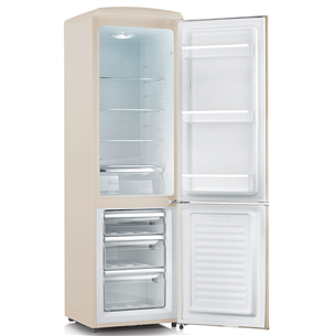 Severin, 244 л, высота 183 см, бежевый - Холодильник в стиле ретро