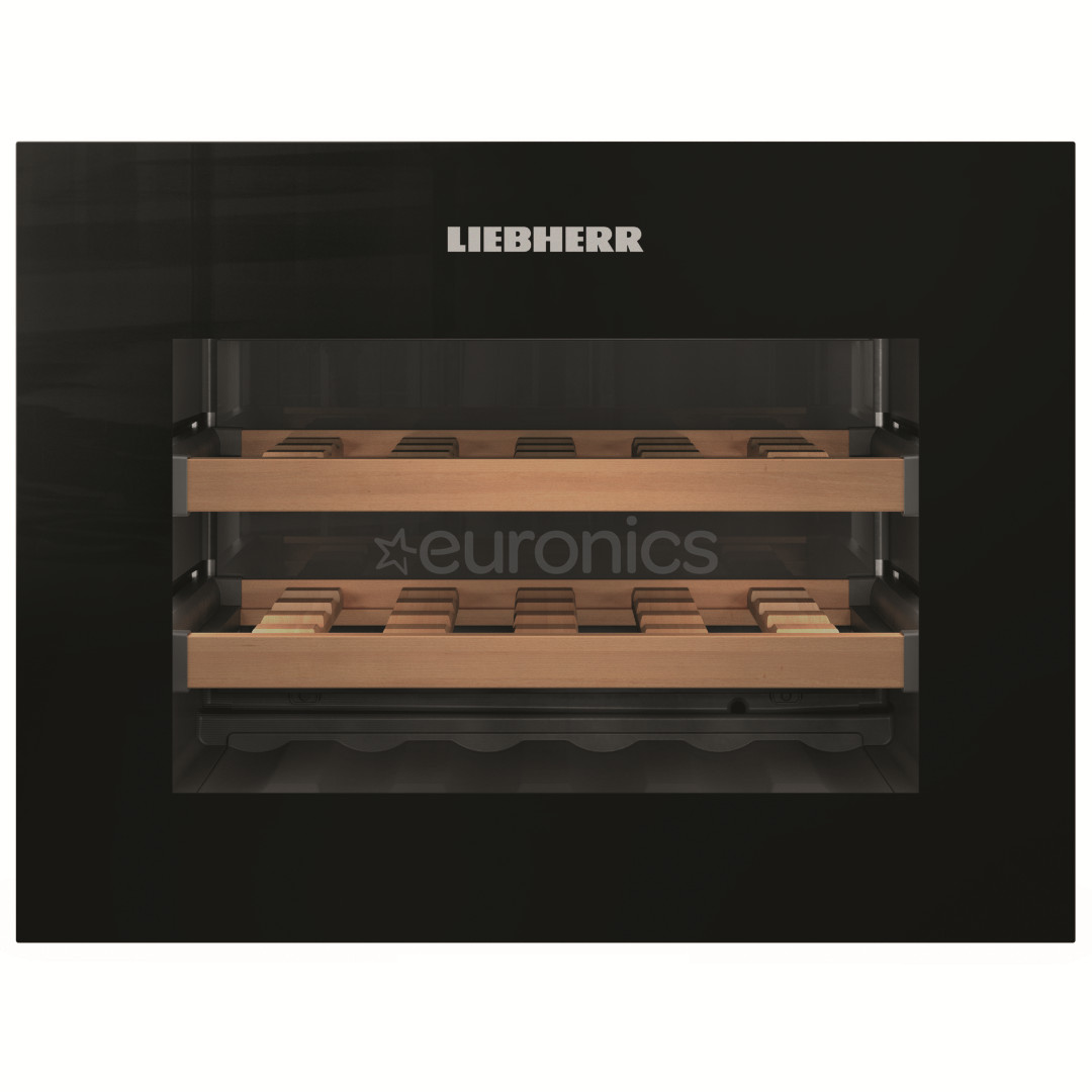 Liebherr, 18 бутылок, высота 45 см, черный - Интегрируемый винный шкаф