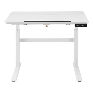 Deltaco Office, white - Motorized desk