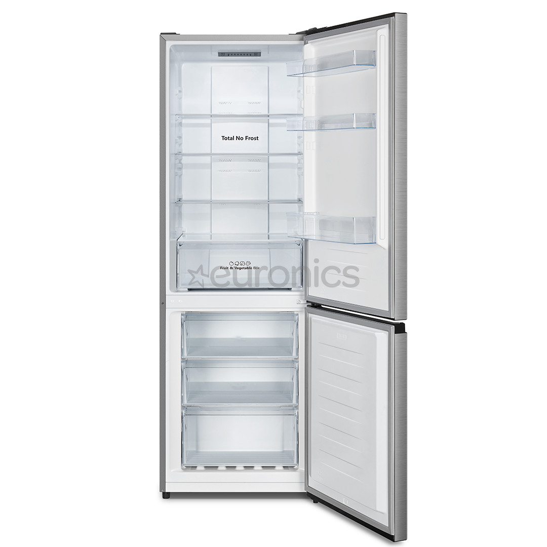 Hisense, Total No Frost, высота 178,5 см,  292 л, нерж. сталь - Холодильник