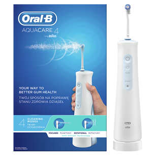 Braun Oral-B AquaCare 4, белый/голубой - Ирригатор