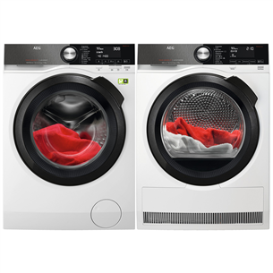 AEG, 9 kg + 9 kg - Washing Machine + Clothes Dryer