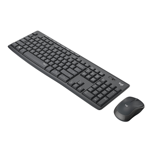 Logitech Slim Combo MK295, RUS, hall - Juhtmevaba klaviatuur + hiir