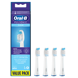 Braun Oral-B Pulsonic Regular, 4 шт., белый - Насадки для зубной щетки