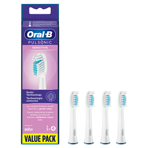 Braun Oral-B Pulsonic Sensitive, 4 pcs., white - Spare brushes PULSONICSENSITIVE