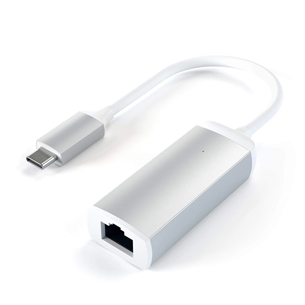 Satechi, USB C-Gigabit Ethernet, серый/белый - Адаптер ST-TCENS