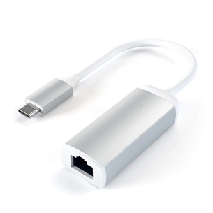 Satechi, USB C-Gigabit Ethernet, grey/white - Adapter