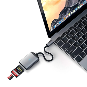 MicroSD ja SD kaardilugeja Satechi USB-C UHS-II