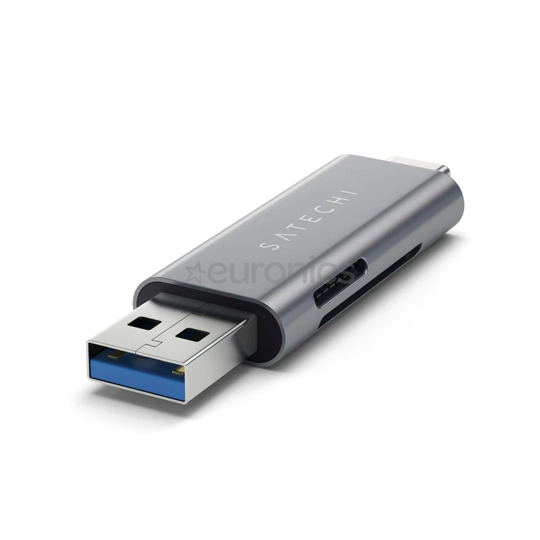 MicroSD ja SD kaardilugeja Satechi USB-C / USB 3.0