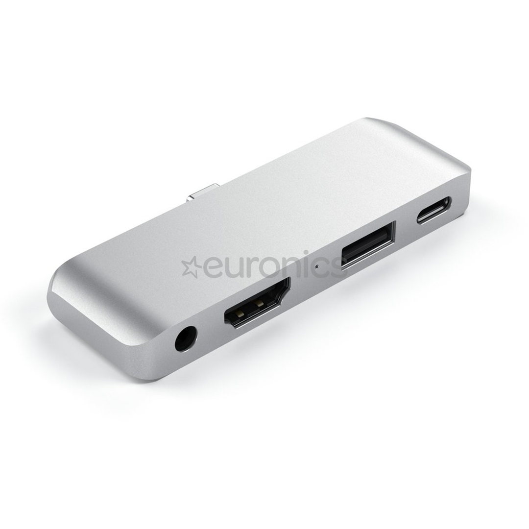 USB-C jagaja HDMI, USB ja 3.5mm Satechi