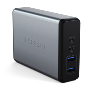 Satechi, 2x USB-C и 2x USB-A, 108 Вт, серый - Адаптер питания ST-TC108WM