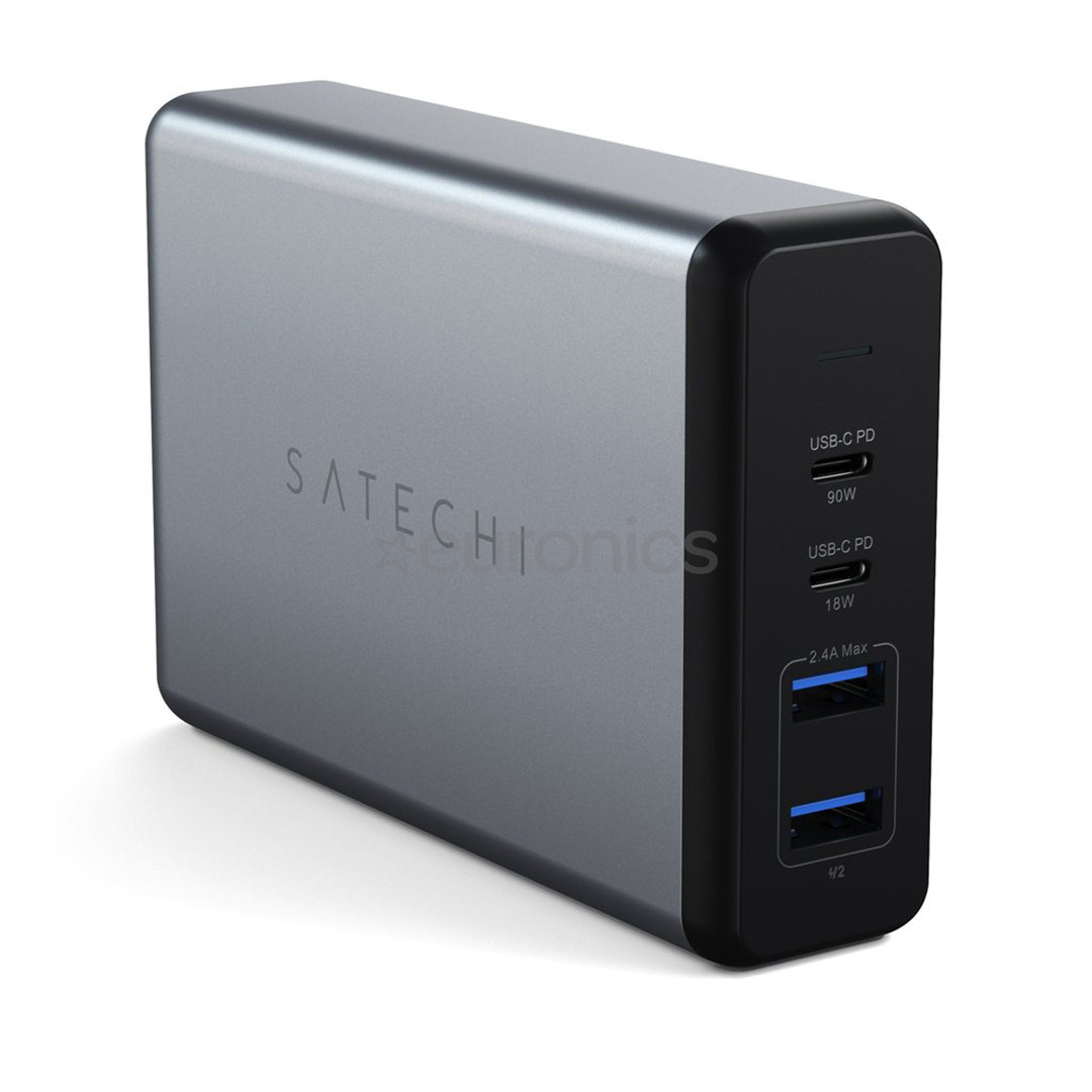 Vooluadapter Satechi 2x USB-C ja 2x USB-A (108 W)