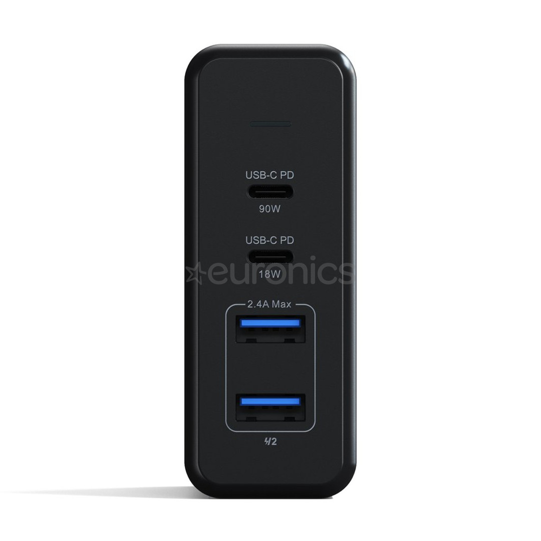 Vooluadapter Satechi 2x USB-C ja 2x USB-A (108 W)