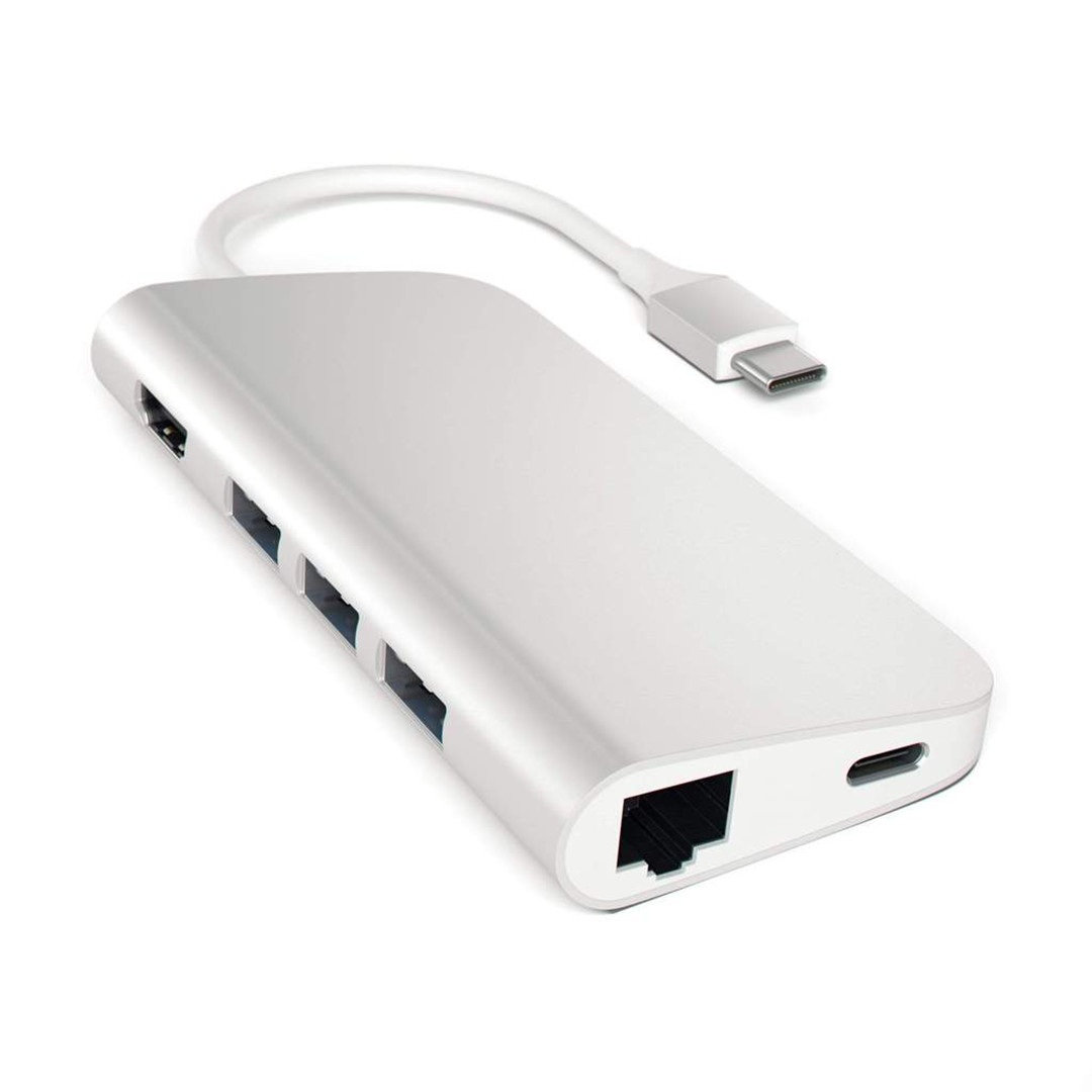 Satechi, Multi-port 4K и Ethernet, USB-C, серый - Хаб