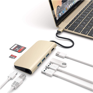 USB-C jagaja Multi-port 4K ja Ethernet Satechi