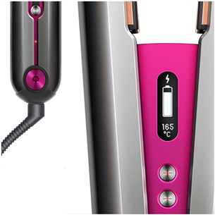 Dyson Corrale, 165-210 °C, grey/pink - Cordless hair straightener