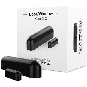 Fibaro, Z-Wave Plus, black - Wireless Door/Window Sensor