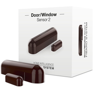 Fibaro, Z-Wave Plus, brown - Wireless Door/Window Sensor