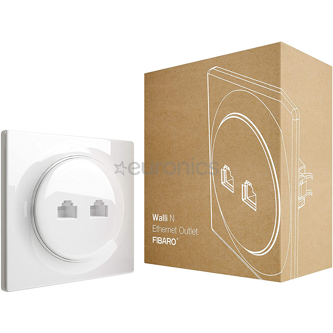 LAN nutipistik Fibaro Walli N Ethernet Outlet
