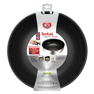 Tefal Ingenio Emotion, diameter 26 cm, black/inox - Wok pan