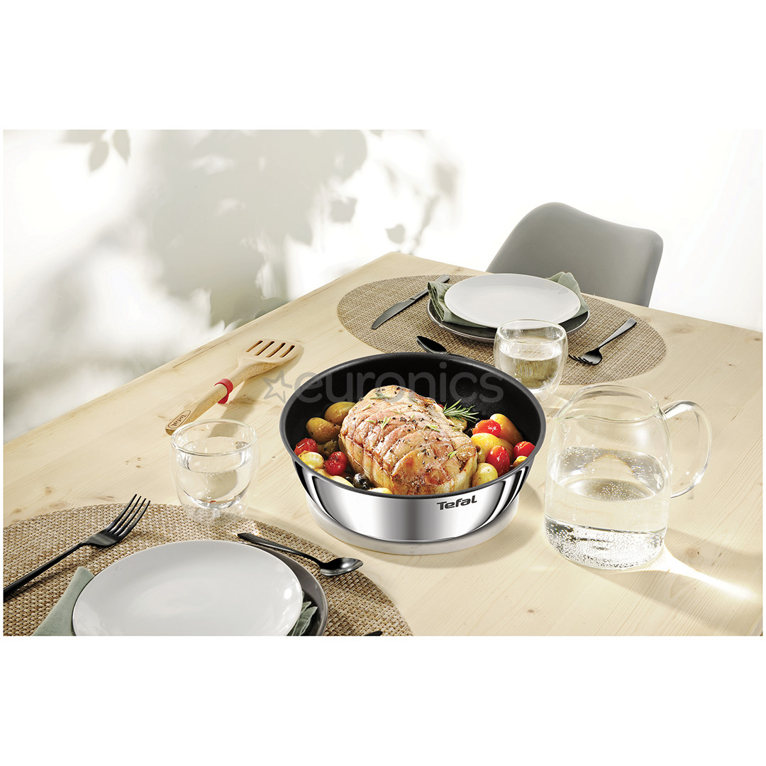 Tefal Ingenio Emotion, диаметр 26 см, черный/нерж. сталь - Вок-сковорода